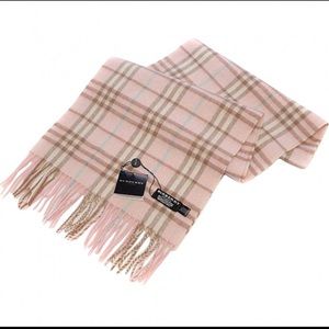 baby pink burberry scarf